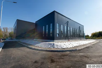 Обустройство сэндвич-панелями здания  физкультурно-оздоровительного комплекса Заозерный
